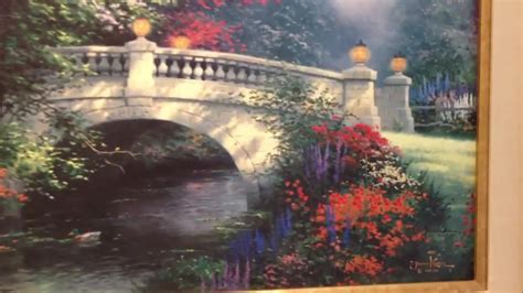 Thomas Kinkade Painting Broadwater Bridge Thomas Kincade For Sale Youtube