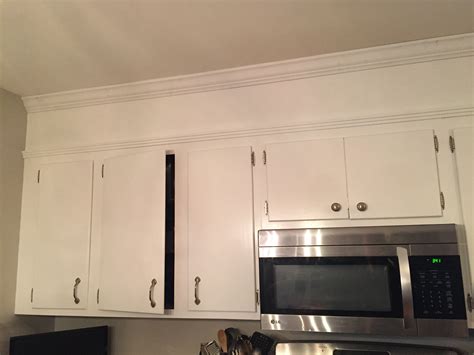 Kitchen Diy Crown Molding On A Soffit Park And Division