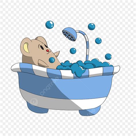Year Of The Rat Png Picture 2020 Year Of The Rat Cartoon Mouse Bath