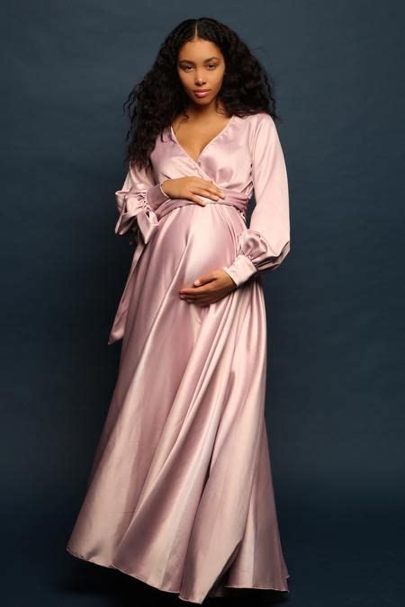 Rissa Gown Pink Maternity Gown Maternity Gowns Stylish Maternity