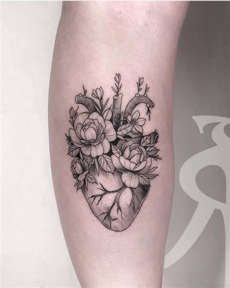 120 Realistic Anatomical Heart Tattoo Designs For Men