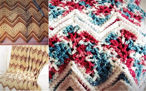 Easy Ripple Beige Afghan Free Pattern