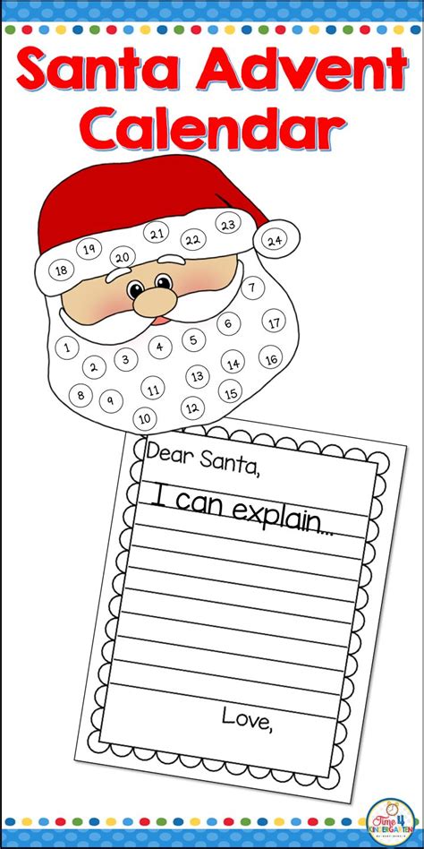 Santa Advent Calendar Printable Printable Word Searches