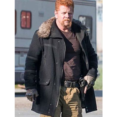 The Walking Dead Sgt Abraham Ford Michael Cudlitz Fur Collar Jacket