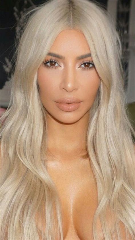 Pinterest Dymonae Kim Kardashian Blonde Kim K Blonde Hair Beauty