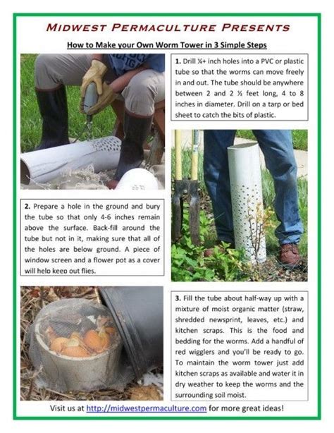 Midwest Permaculture Presents How To Make Your Own Worm Tower In 3