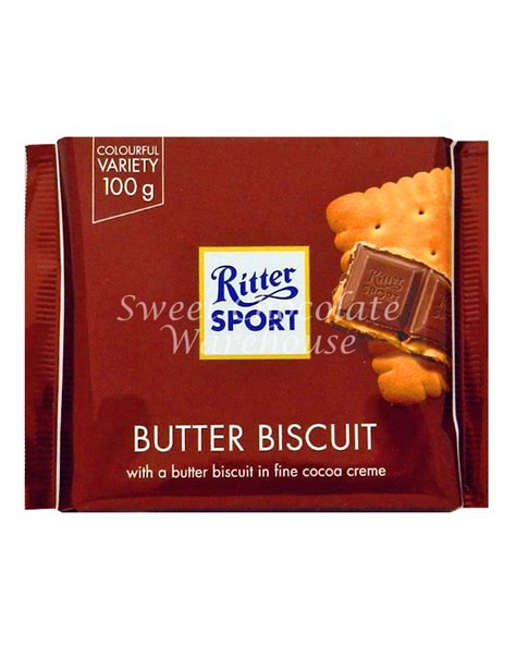 Ritter Sport Butter Biscuit 100g Sweet Chocolate Warehouse