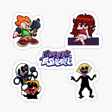 Friday Night Funkin Stickers Redbubble Music Rhythm Games Crafty Diy