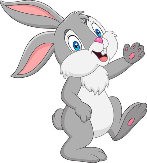 Premium Vector Happy Rabbit Cartoon