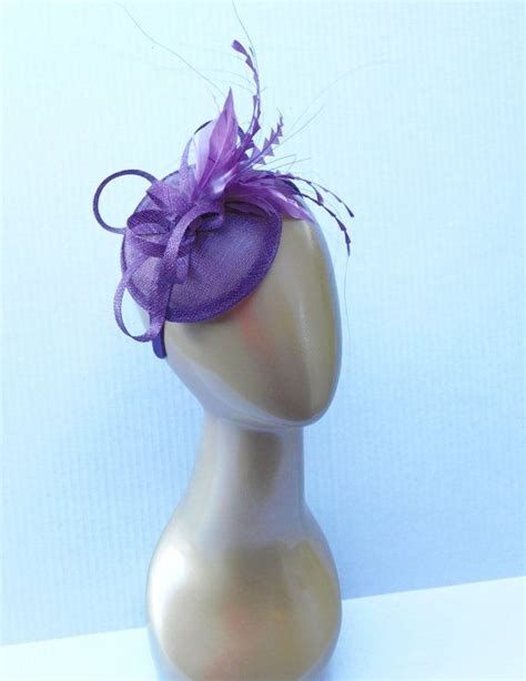 The Haleigh Lavender Purple Fascinator Womens Tea Party Etsy