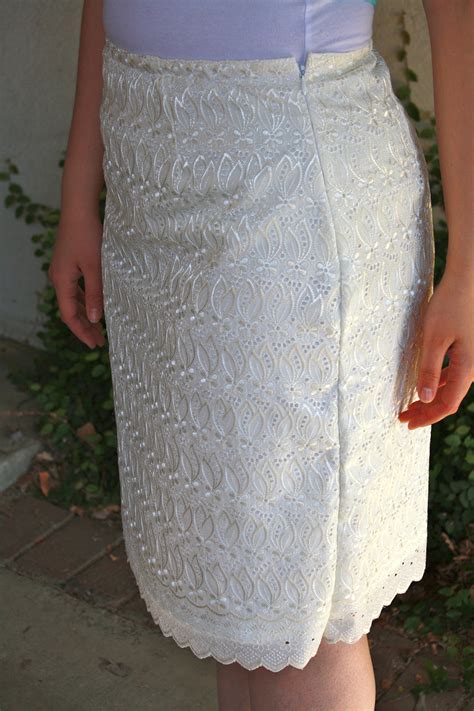 White Lace Skirt Sewing Projects