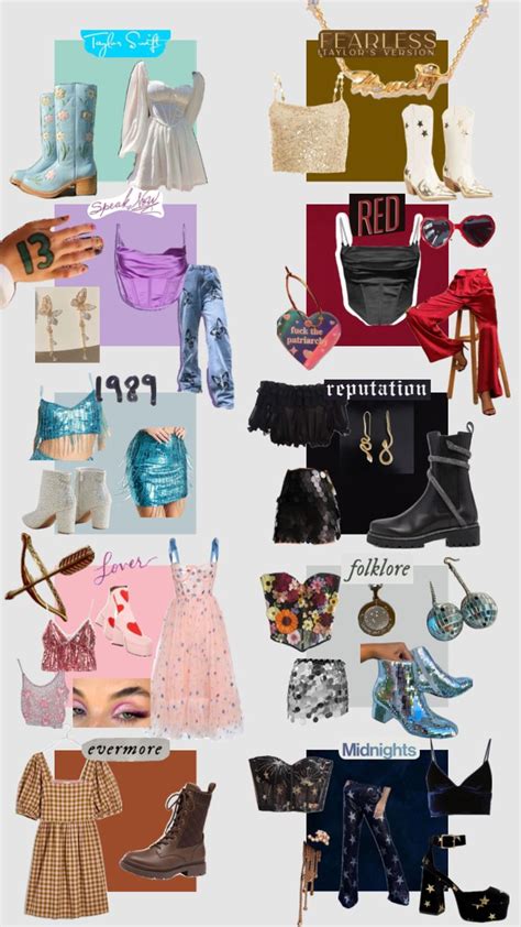 The Collage Shows Different Types Of Clothing And Accessories