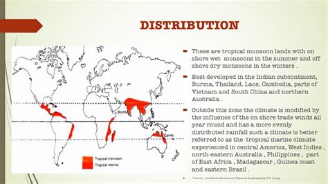 The Tropical Monsoon And Tropical Marine Climate Climatic Regions Of