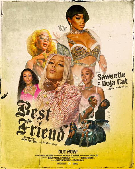 Saweetie Doja Cat Best Friend Poster Friends Poster Album