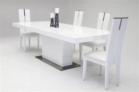 Get it as soon as thu, jun 10. Zenith Modern White Extendable Dining Table