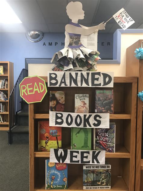 Banned Books Week 2018 School Library Display Library Displays