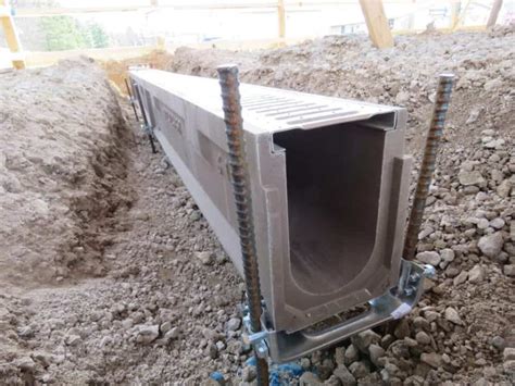 Polymer Concrete Trench Drain In The Beginning Trench Drain Systems