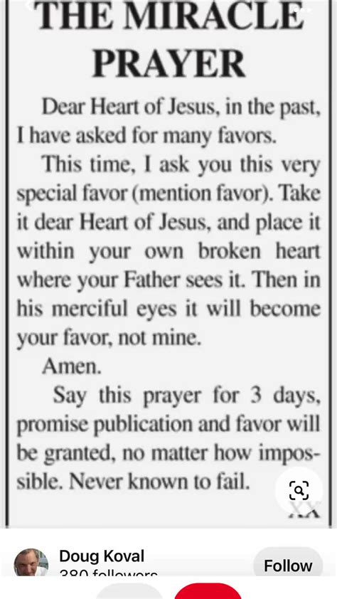 Miracle Prayer Artofit
