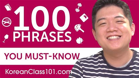 100 Phrases Every Korean Beginner Must Know In 2022 Learn Korean