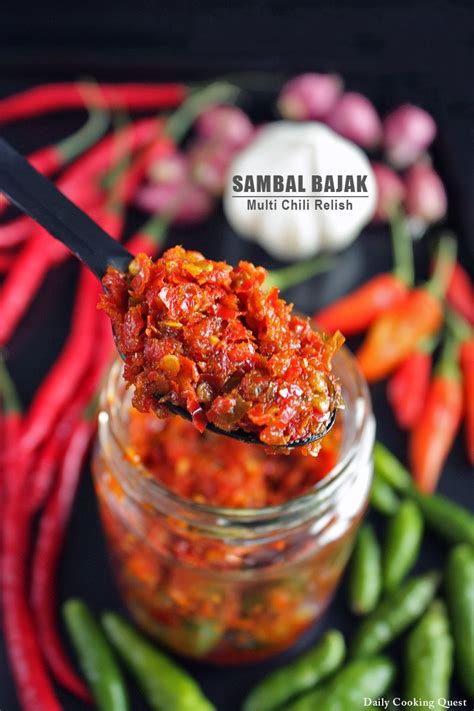 Sambal Bajak Multi Chili Relish Sambal Recipe Indonesian Food Sambal
