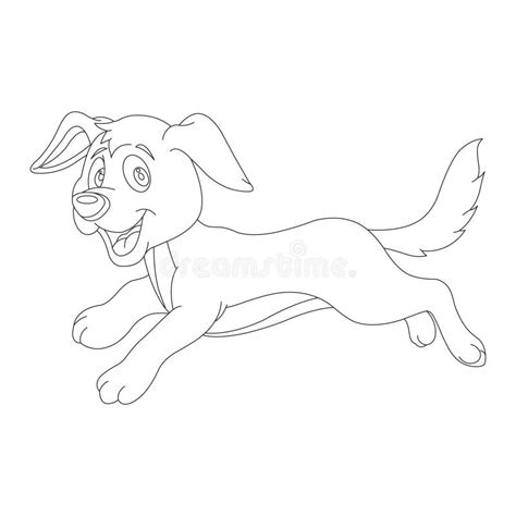 Cute Puppy Dog Outline Coloring Page For Kids Animal Coloring Page