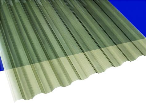 Suntuf 26 In X 8 Ft Solar Gray Polycarbonate Corrugated Roofing Panel