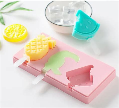 Bpa Free Eco Friendly Homemade Silicone Ice Pop Mold With Lid And