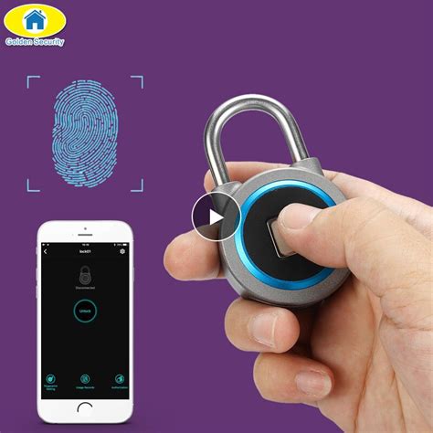 Mini Bluetooth Lock Phone App Ip65 Waterproof Keyless Fingerprint Lock