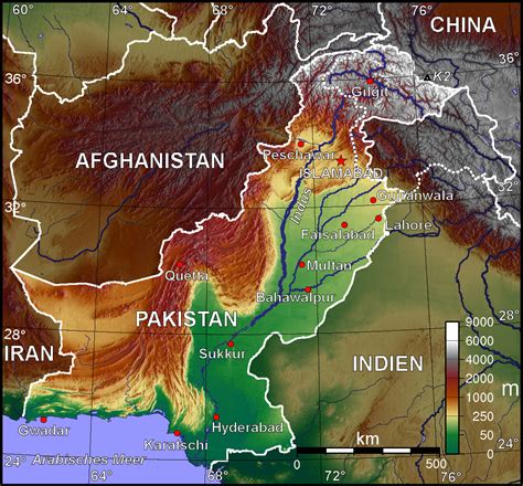 Map Of Pakistan Topographic Map Online Maps And