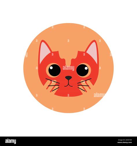 Cat Cute Head Logo Vector Stock Vector Image And Art Alamy