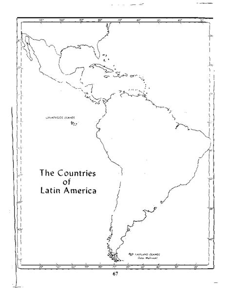 Blank Map Of Latin America Free Printable Maps