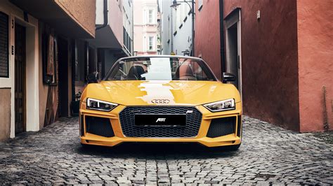 2017 Abt Audi R8 Spyder 4k Wallpaper Hd Car Wallpapers Id 8399