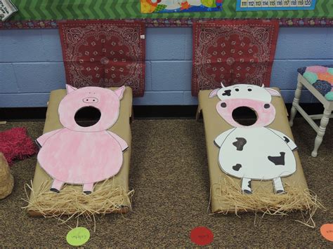 See more ideas about barn plans, barn design, barn house. Feed the cow and pig bean bag toss game for farm theme ...