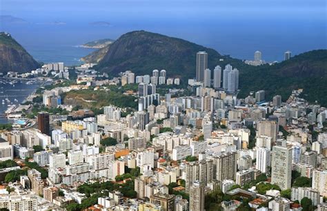 Premium Photo Aerial View Of Rio De Janeiro Down Town With The