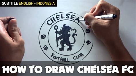 How To Draw A Cartoon Chelsea Fc Logo Tutorial Step By Step Special