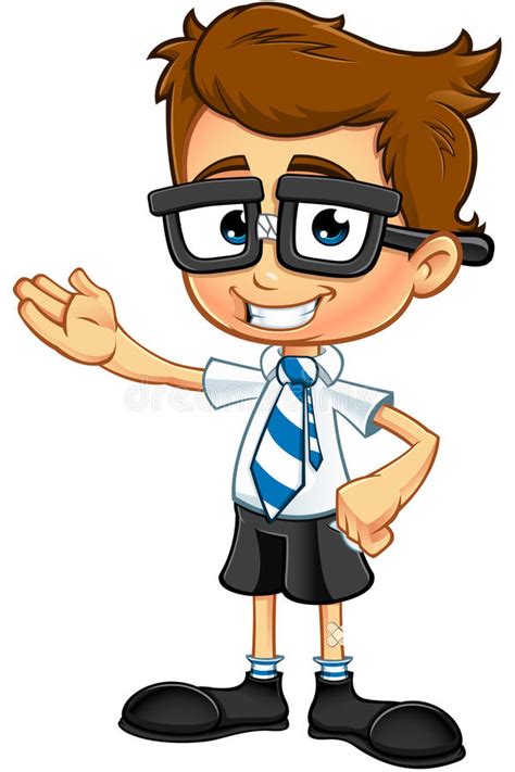 Smart Boy Character Stock Vector Illustration Of Glasses 49704212