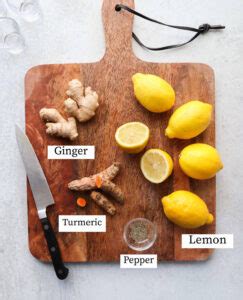 Lemon Ginger Turmeric Shots Cook At Home Mom