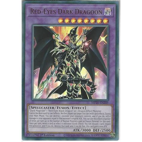 Yu Gi Oh Trading Card Game Mp20 En249 Red Eyes Dark Dragoon 1st