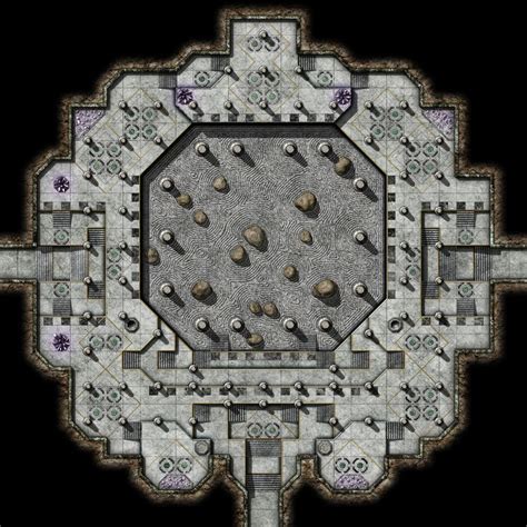 Dnd Temple Battle Map