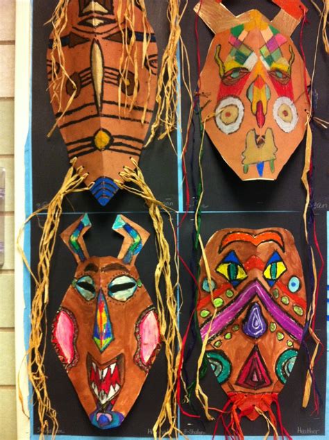 More Examples Of Tribalafrican Art Project African Art Projects