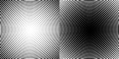 Circle Halftone Abstract Dotted Circles Round Halftones Geometric