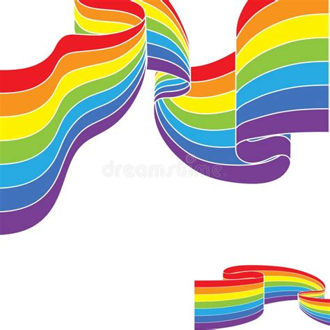 Abstract Colorful Rainbow Color Border Vector Stock Vector