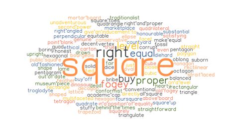 Square Synonyms And Related Words What Is Another Word For Square