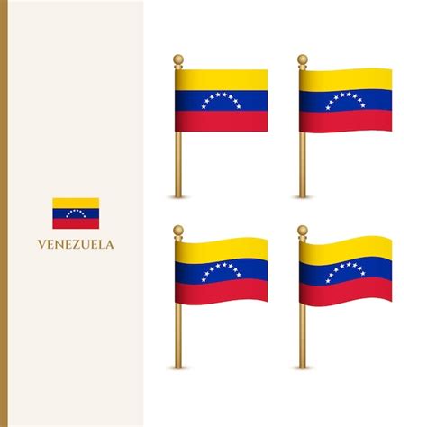 Premium Vector Waving Venezuela Flags 3d Vector Illustration Flag Of