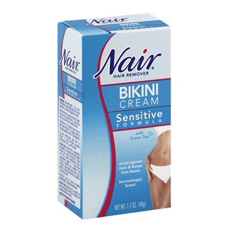 Nair Hair Remover Bikini Cream With Green Tea Sensitive Formula 17