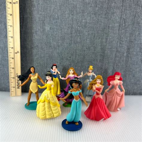 Disney Princess Pvc Plastic 35 Inch Figure Figurine Cake Topper Lot