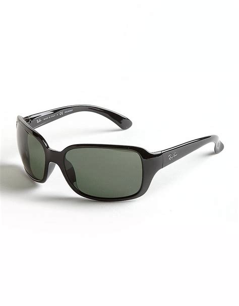 lyst ray ban wrap around sunglasses in black for men