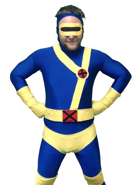 Cyclops Adult Costume Body Suit X Men Superhero Spandex Body Suit Mens