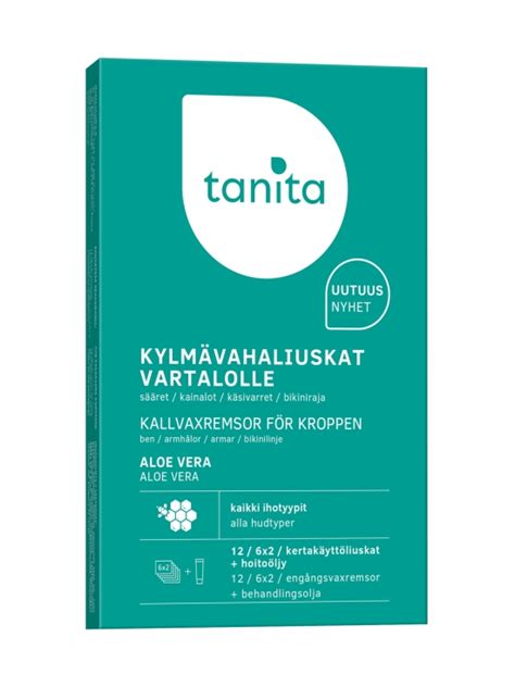 Tanita Tanita Body Wax Strips Aloe Vera Kylm Vahaliuskat Vartalolle