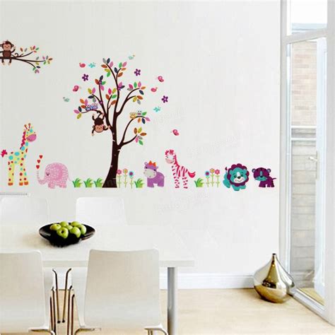 You'll receive email and feed alerts when new items arrive. 2Pcs Large Jungle Tree Wall Sticker Kids Nursery Decals ...